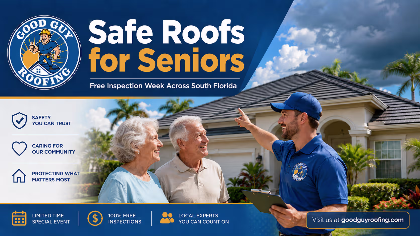 Safe roof for seniors poster
